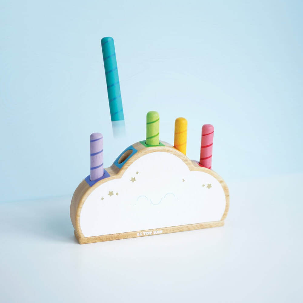 Nuage arc - en - ciel pop - up Petilou - Jouets d'éveil - Boutique LeoLudo - Le Toy Van