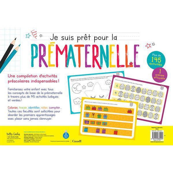 Pad d'activités géant - Je suis prêt pour la prématernelle 4 ans - Cahiers d'activités - Boutique LeoLudo - Petits Génies