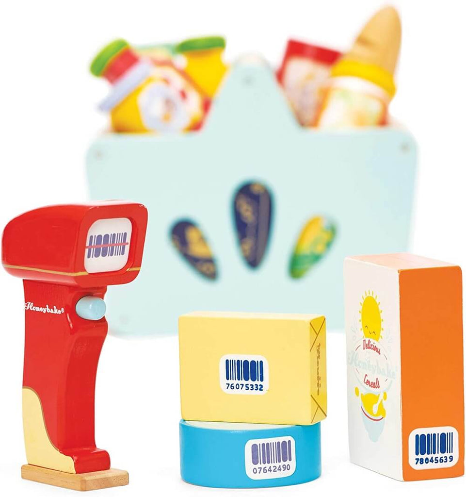 Panier d'épicerie complet et scanner Honeybake-Le Toy Van-Boutique LeoLudo