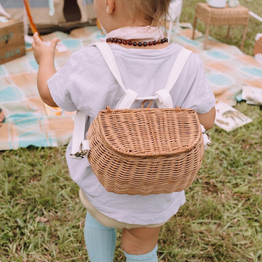 Panier en rotin Mini Chari pour enfants - Rangement - Boutique LeoLudo - Olli Ella