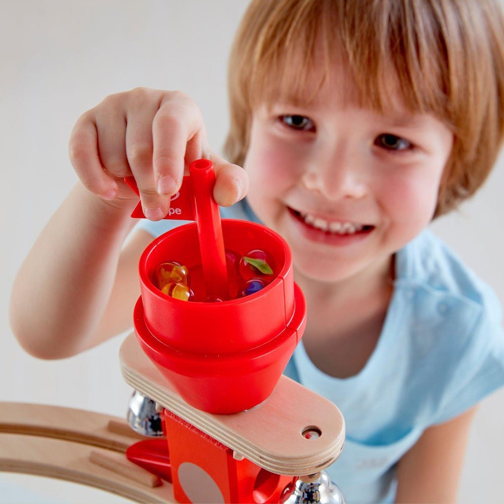 Parcours de bille Quadrilla: Évasion de château (102 pcs) - Jeux de construction - Boutique LeoLudo - Hape