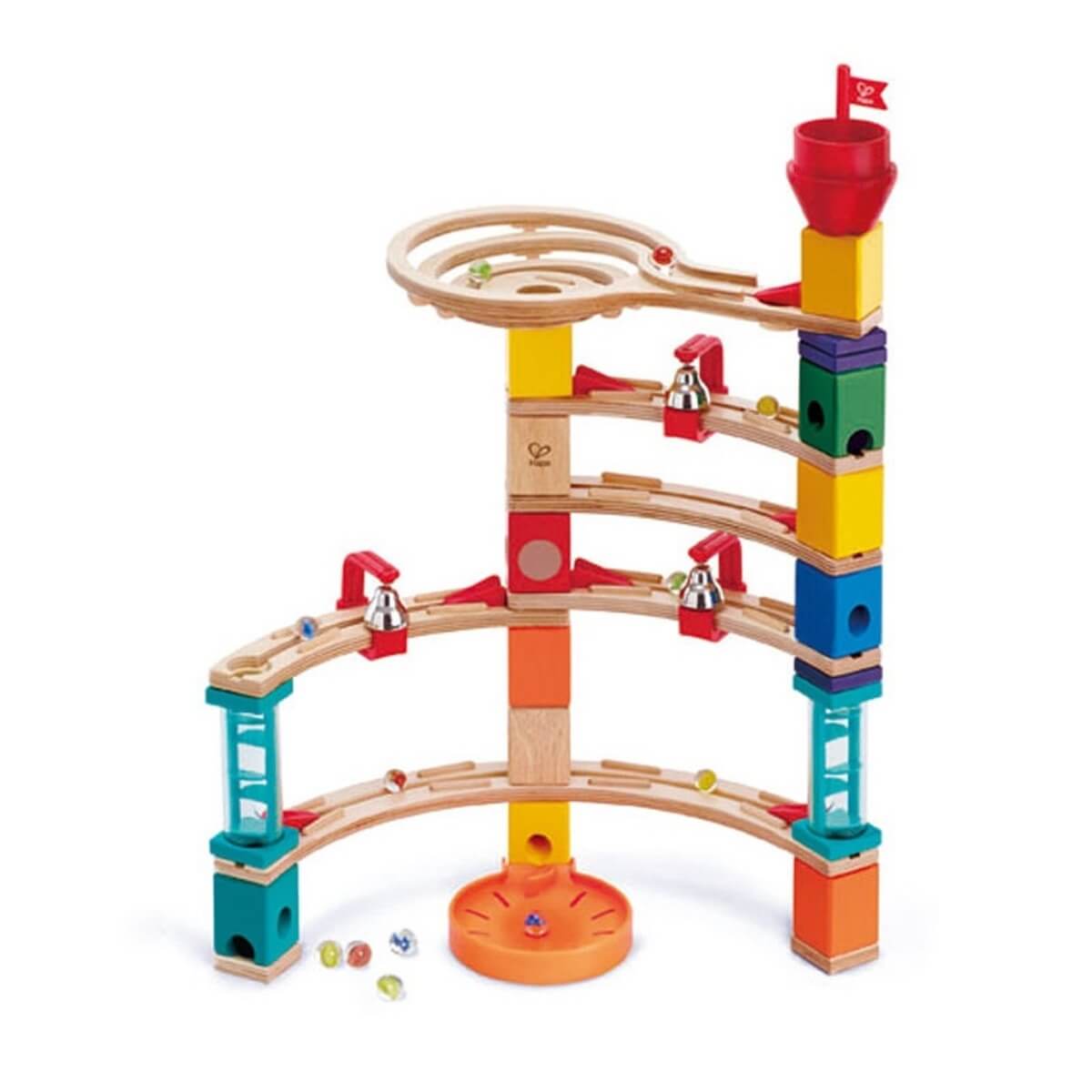 Parcours de bille Quadrilla: Évasion de château (102 pcs) - Jeux de construction - Boutique LeoLudo - Hape