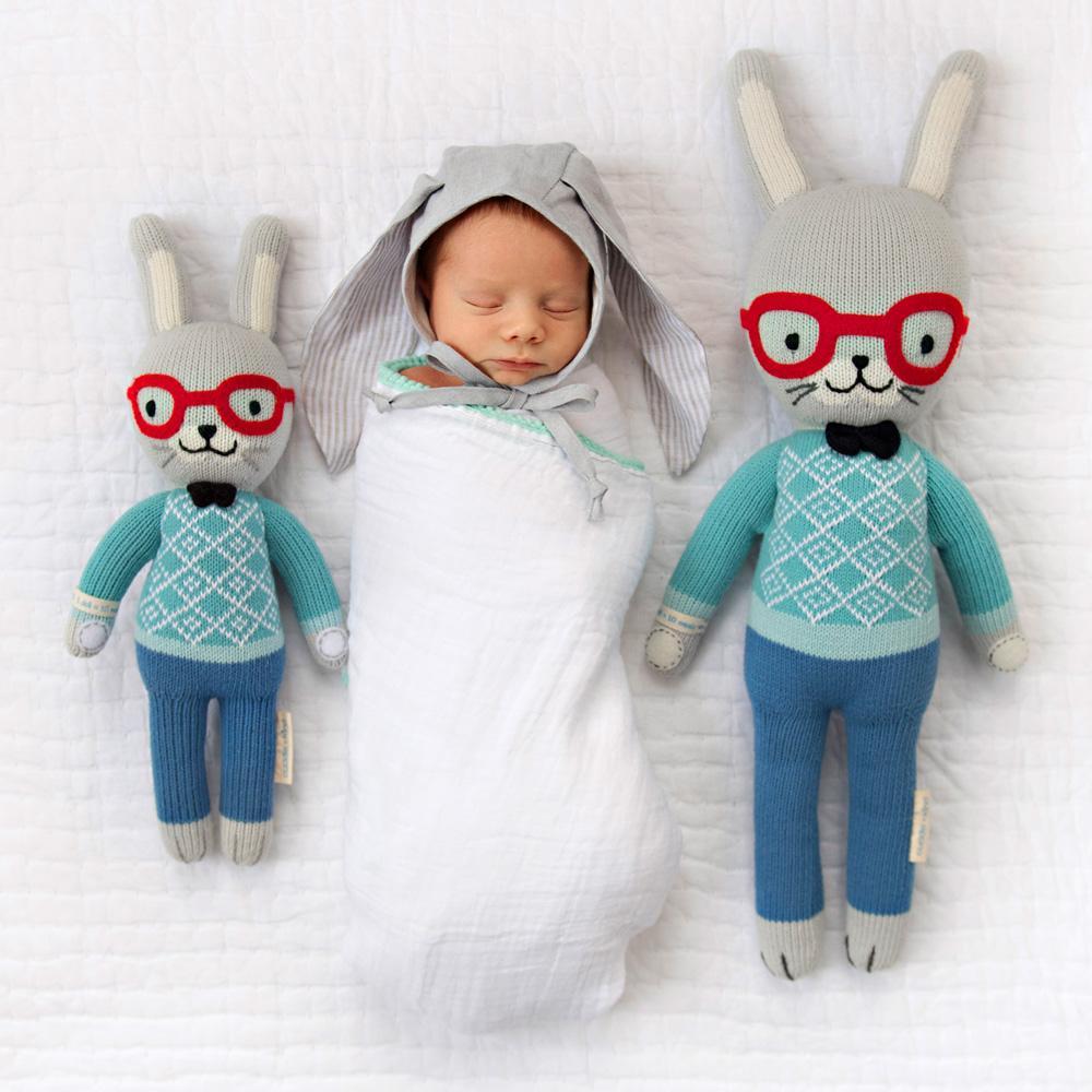 Peluche - Benedict le lapin - Peluches - Boutique LeoLudo - cuddle + kind