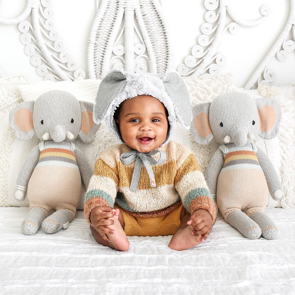 Peluche - Evan l'éléphant - Peluches - Boutique LeoLudo - cuddle + kind