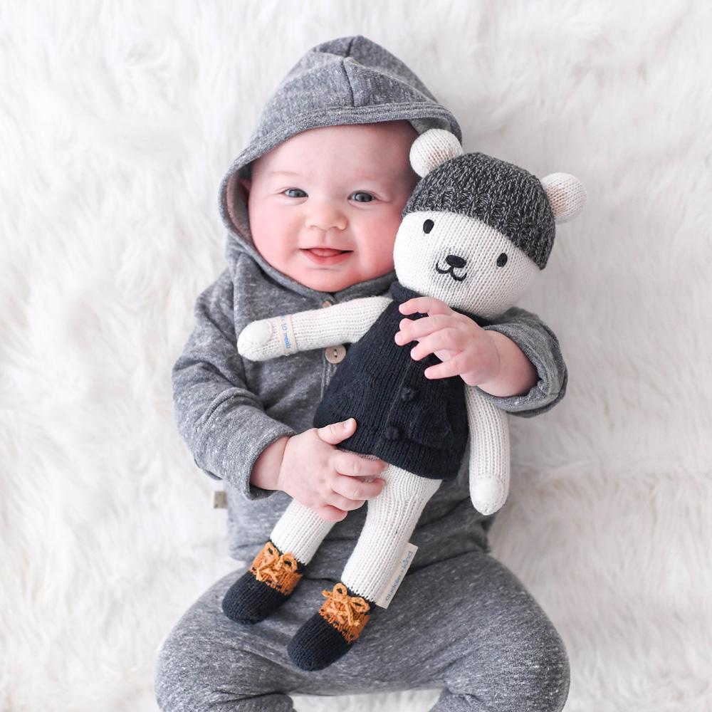 Peluche - Hudson l'ours polaire - Peluches - Boutique LeoLudo - cuddle + kind