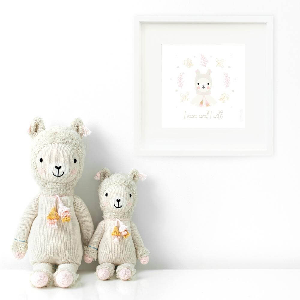 Peluche - Lola le lama - Peluches - Boutique LeoLudo - cuddle + kind