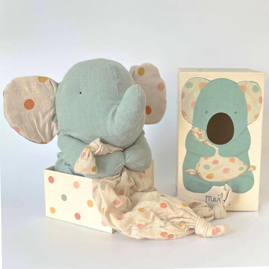 Peluche musicale Amis de berceuse - Éléphant-Maileg-Boutique LeoLudo