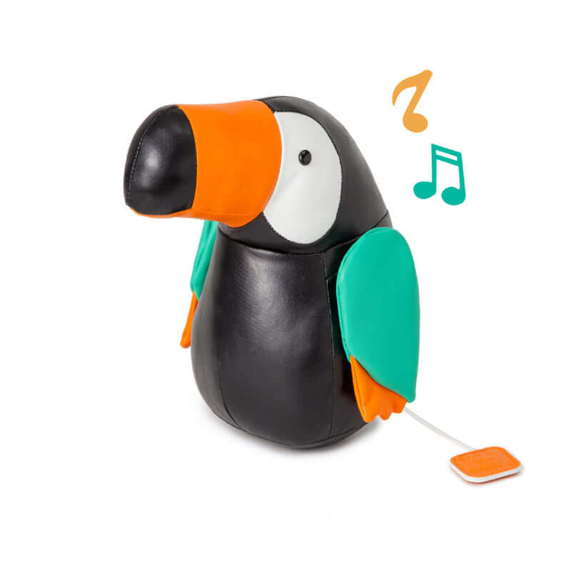 Peluche musicale Jean le toucan-Little Big Friends-Boutique LeoLudo