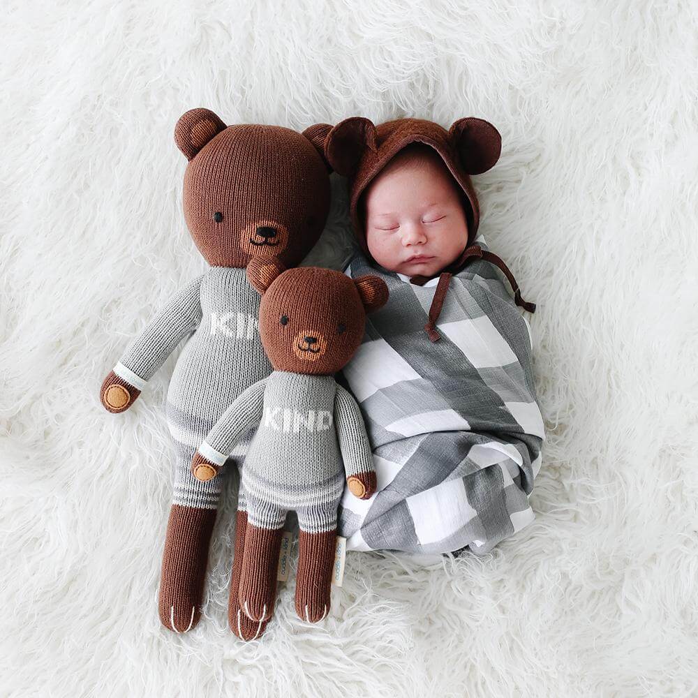 Peluche - Oliver l'ourson - Peluches - Boutique LeoLudo - cuddle + kind