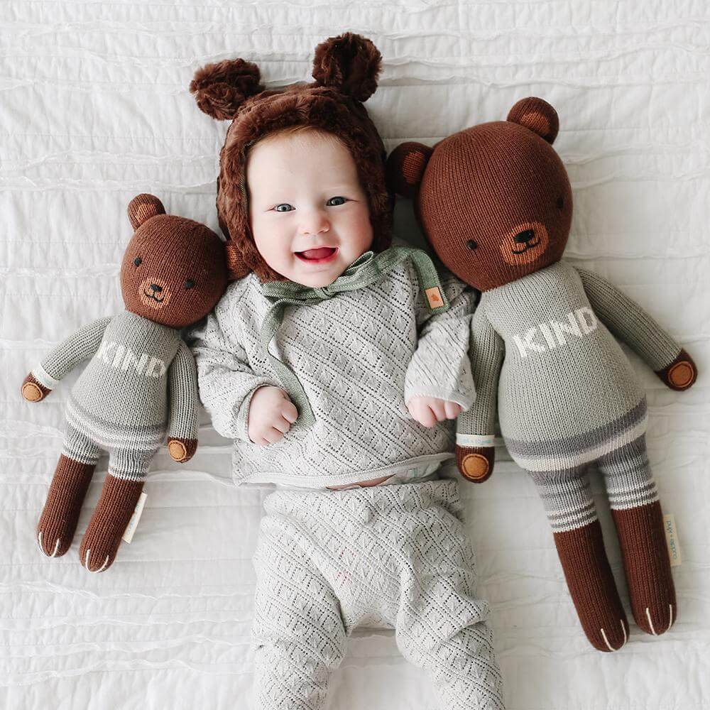 Peluche - Oliver l'ourson - Peluches - Boutique LeoLudo - cuddle + kind