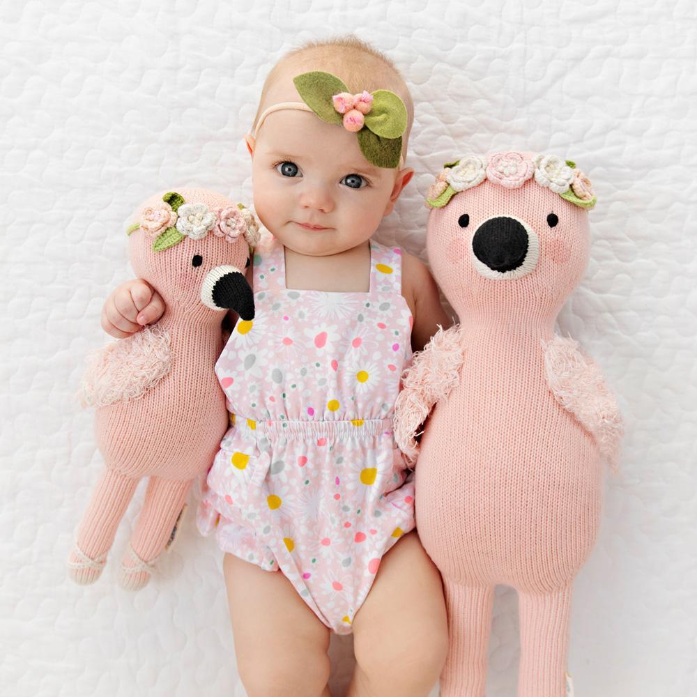 Peluche - Pénélope le flamand rose - Peluches - Boutique LeoLudo - cuddle + kind