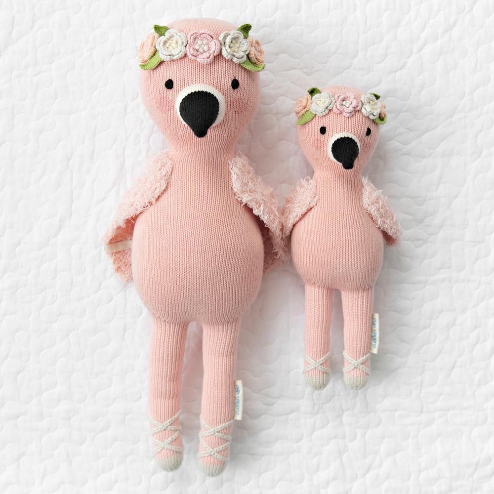 Peluche - Pénélope le flamand rose - Peluches - Boutique LeoLudo - cuddle + kind
