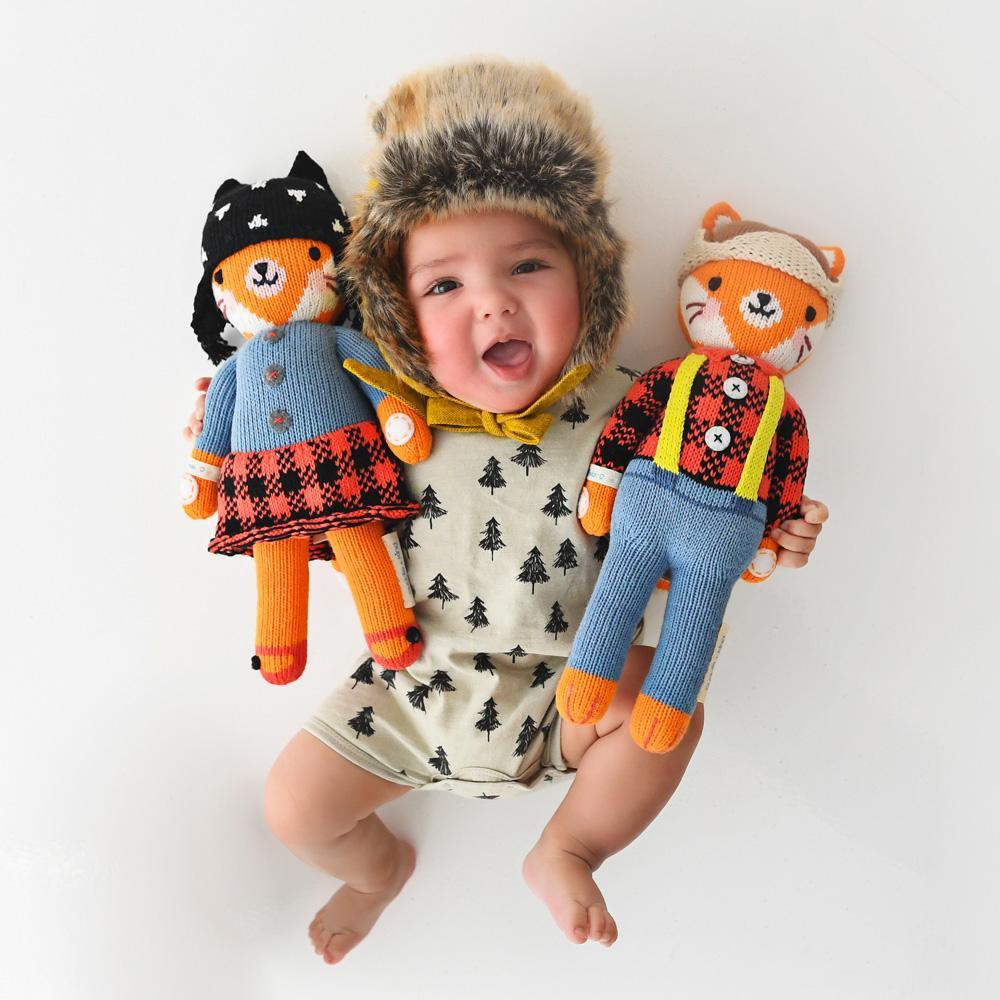 Peluche - Wyatt le renard-cuddle + kind-Boutique LeoLudo