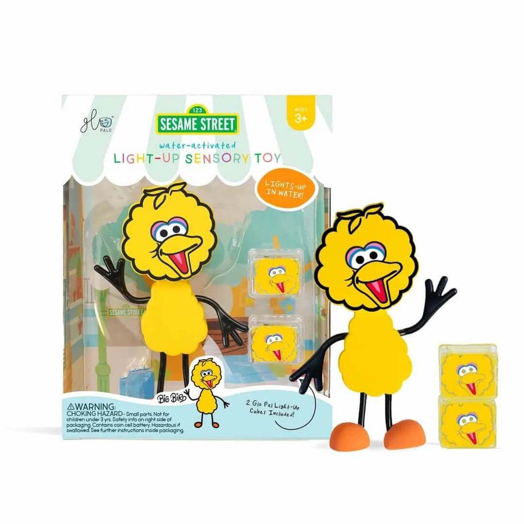 Personnage + cubes lumineux pour le bain Sesame Street - Big Bird-Glo Pals-Boutique LeoLudo