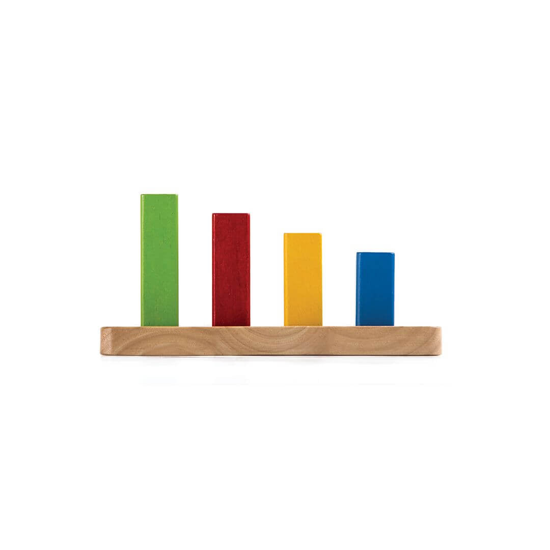 Plateau à chevilles géométrique - Jouets à trier & empiler - Boutique LeoLudo - Plan Toys