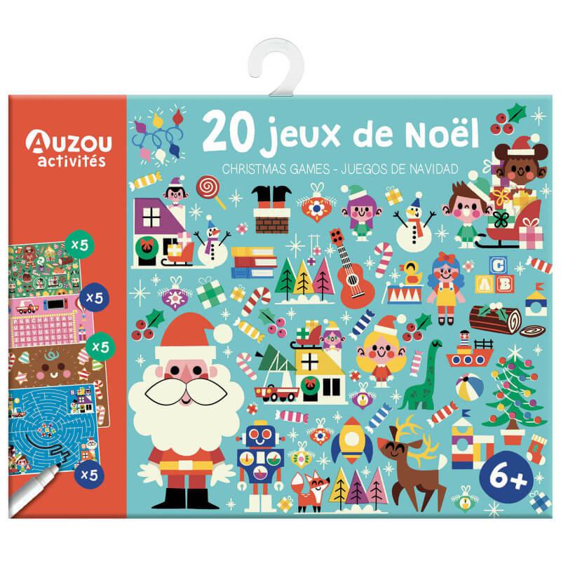Pochette 20 jeux de Noël-Auzou-Boutique LeoLudo