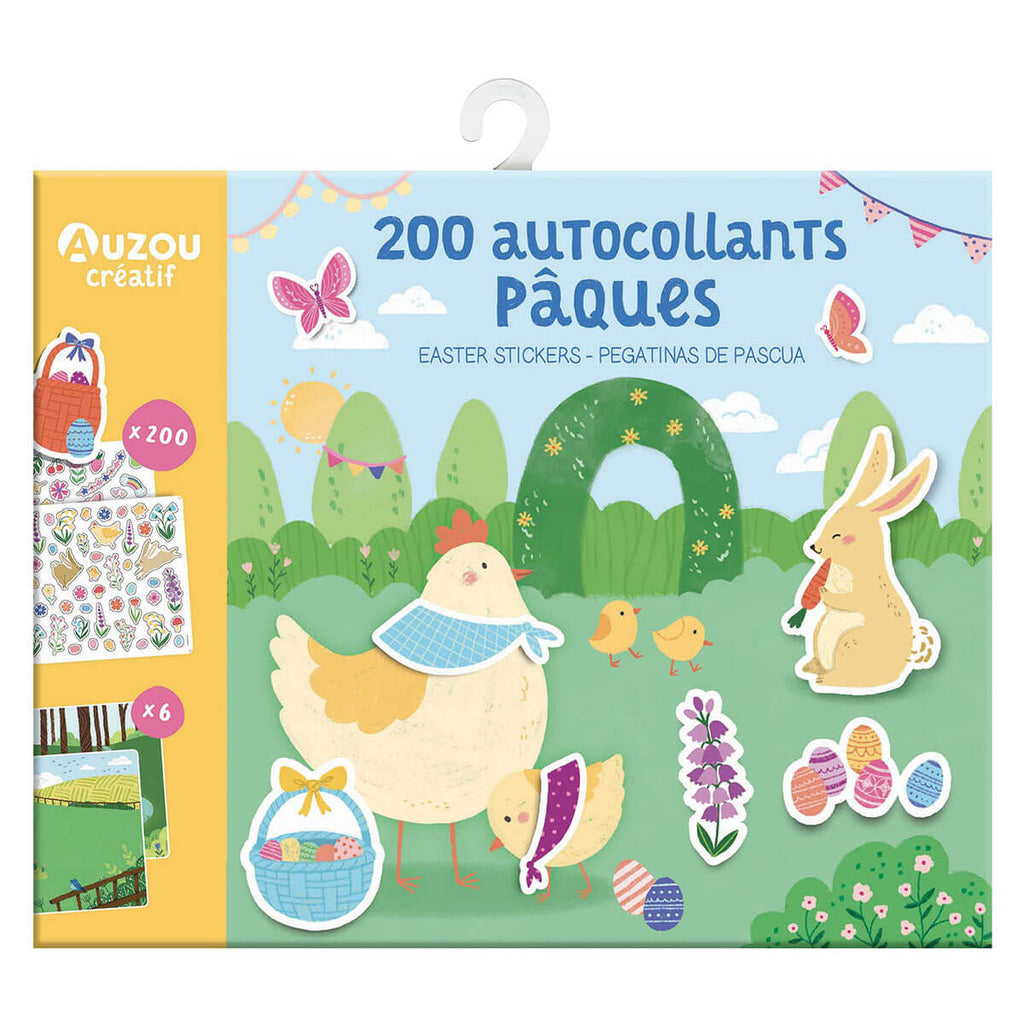 Pochette de 200 autocollants de Pâques-Auzou-Boutique LeoLudo