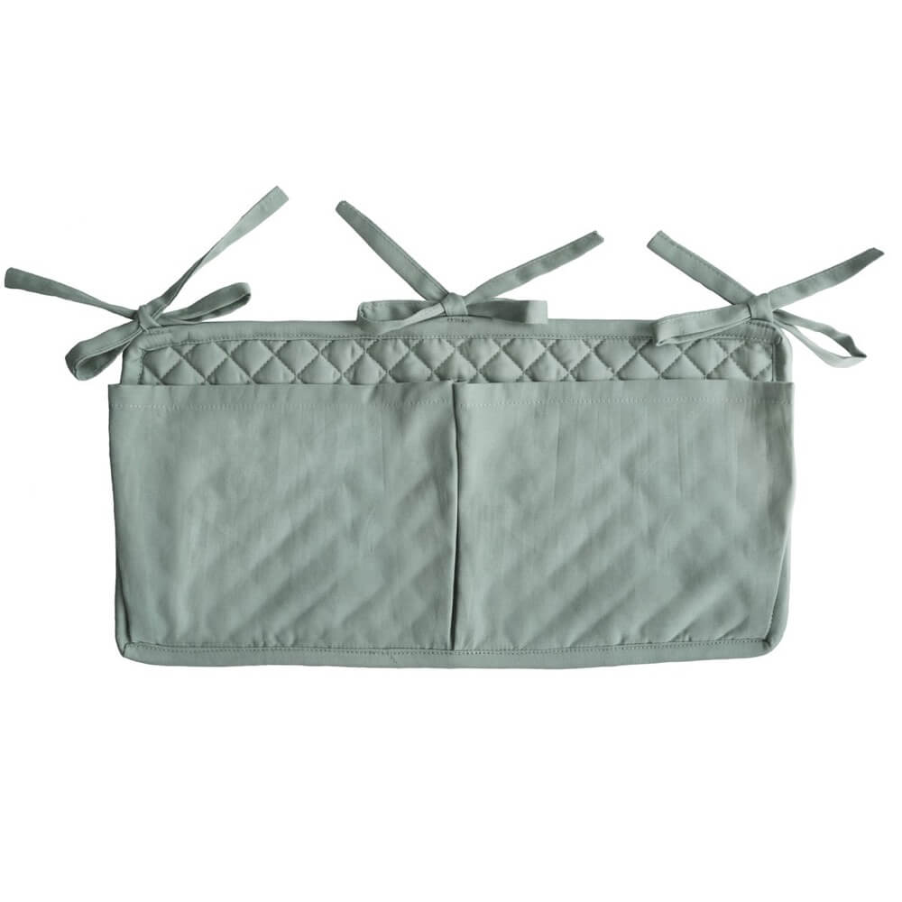 Pochette de rangement pour lit de bébé - Roman green-Rangement-Mushie-Boutique LeoLudo