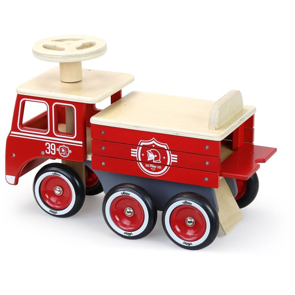 Porteur - Camion de pompier - Porteurs - Boutique LeoLudo - Vilac