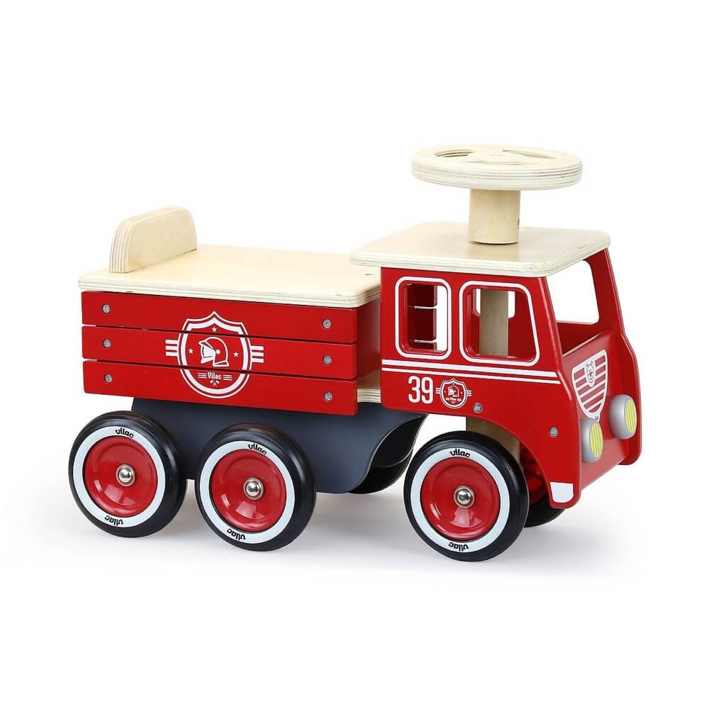 Porteur - Camion de pompier - Porteurs - Boutique LeoLudo - Vilac