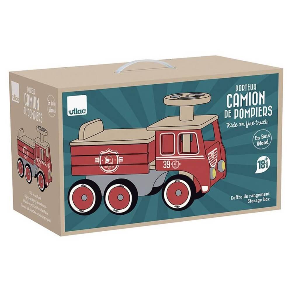 Porteur - Camion de pompier - Porteurs - Boutique LeoLudo - Vilac
