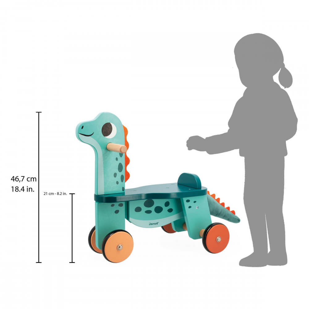 Porteur en bois Porto - saurus - Porteurs - Boutique LeoLudo - Janod