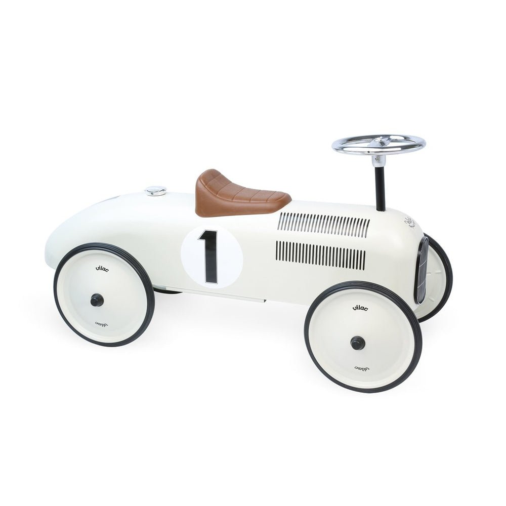 Porteur voiture vintage - Blanc crème - Porteurs - Boutique LeoLudo - Vilac