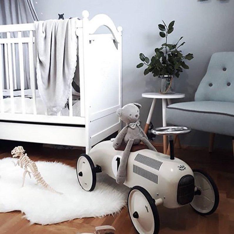 Porteur voiture vintage - Blanc crème - Porteurs - Boutique LeoLudo - Vilac