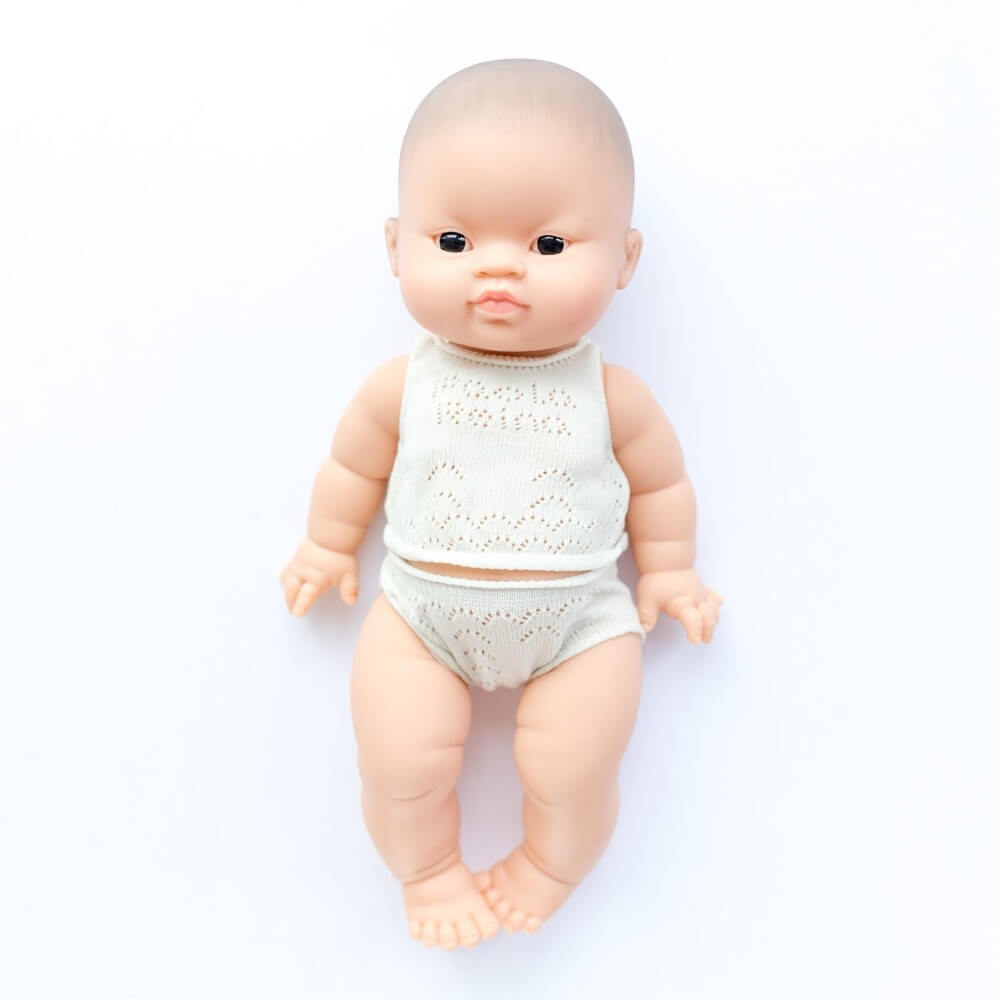 Poupée bébé Gordis en pyjama - Lily aux yeux noirs-Paola Reina-Boutique LeoLudo