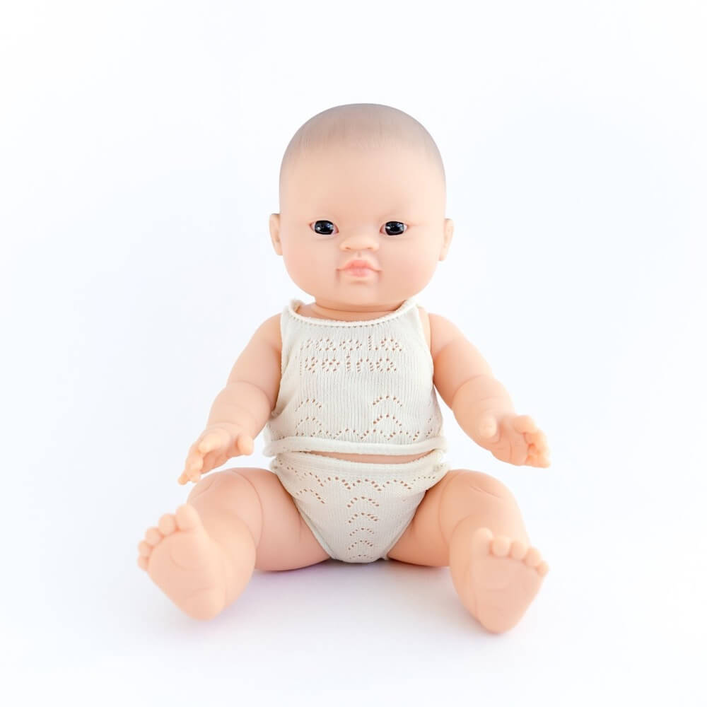 Poupée bébé Gordis en pyjama - Lily aux yeux noirs-Poupée-Paola Reina-Boutique LeoLudo