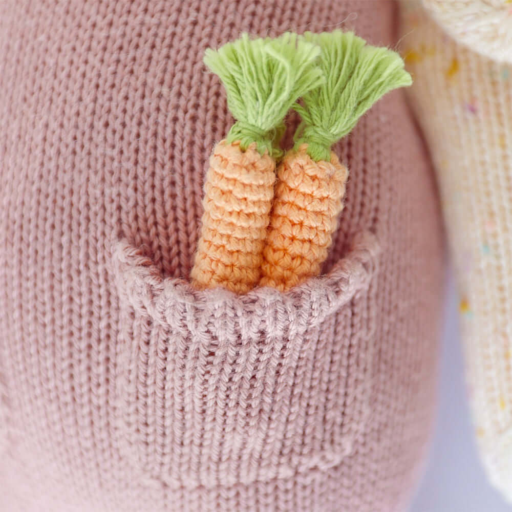 Poupée tricotée Harper la lapine-cuddle + kind-Boutique LeoLudo