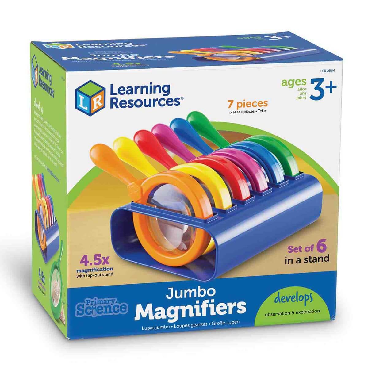 Primary Science - Loupes jumbo avec support - Jeux scientifiques - Boutique LeoLudo - Learning Resources