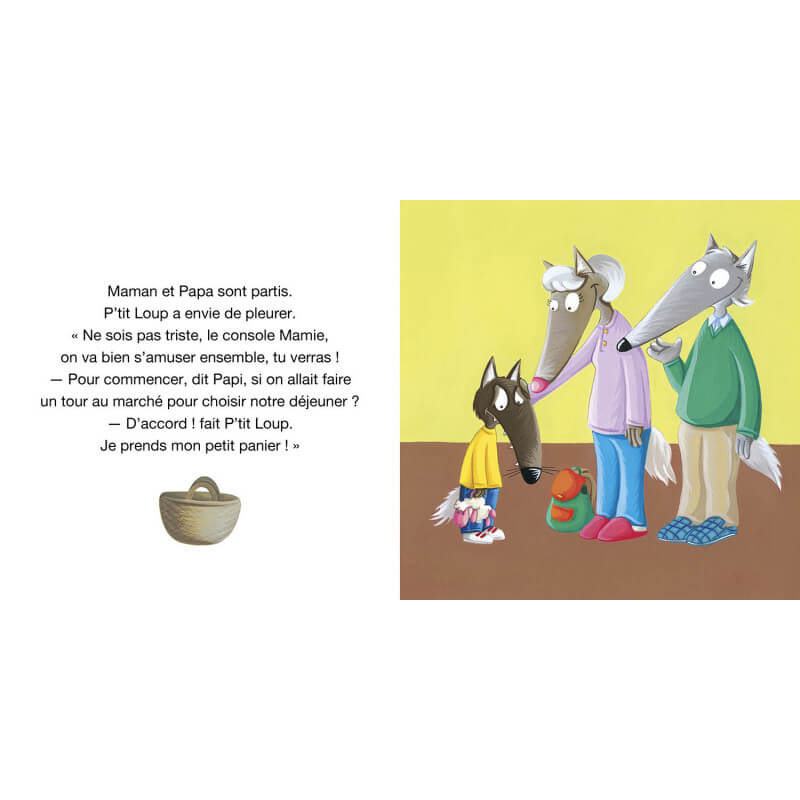 P'tit Loup va chez Papi et Mamie - Livres - Boutique LeoLudo - Auzou