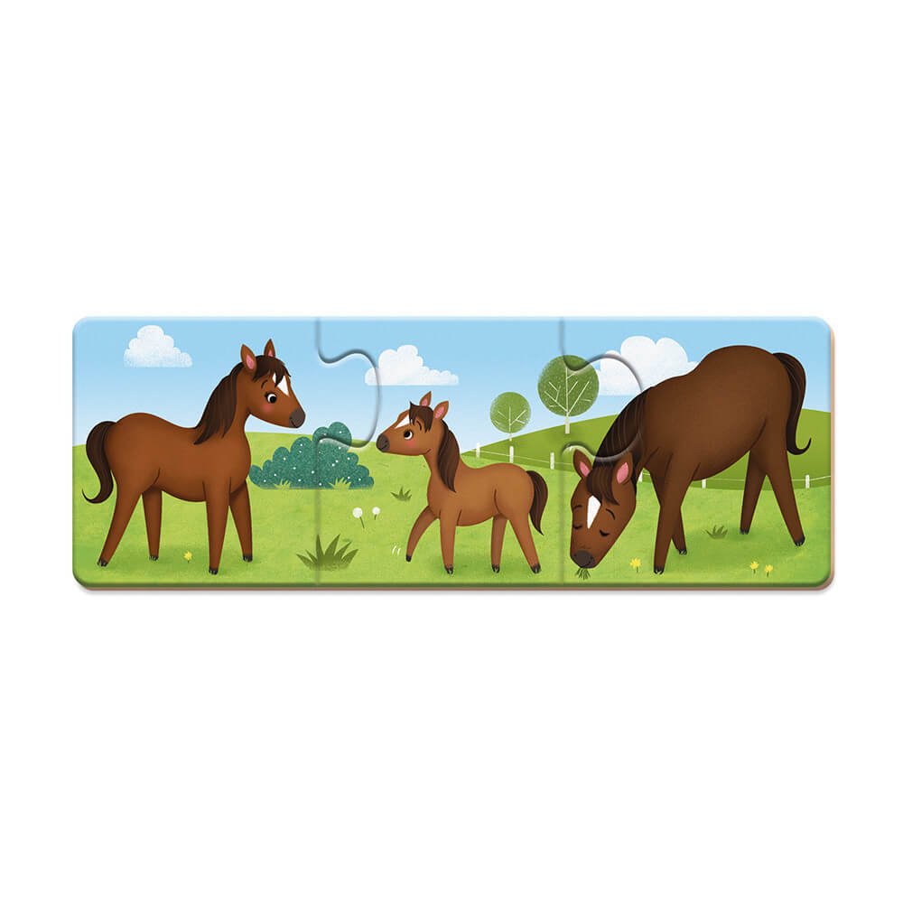 Puzzle d'association Trionimo (10 x 3 pcs) - Casse - têtes - Boutique LeoLudo - Janod