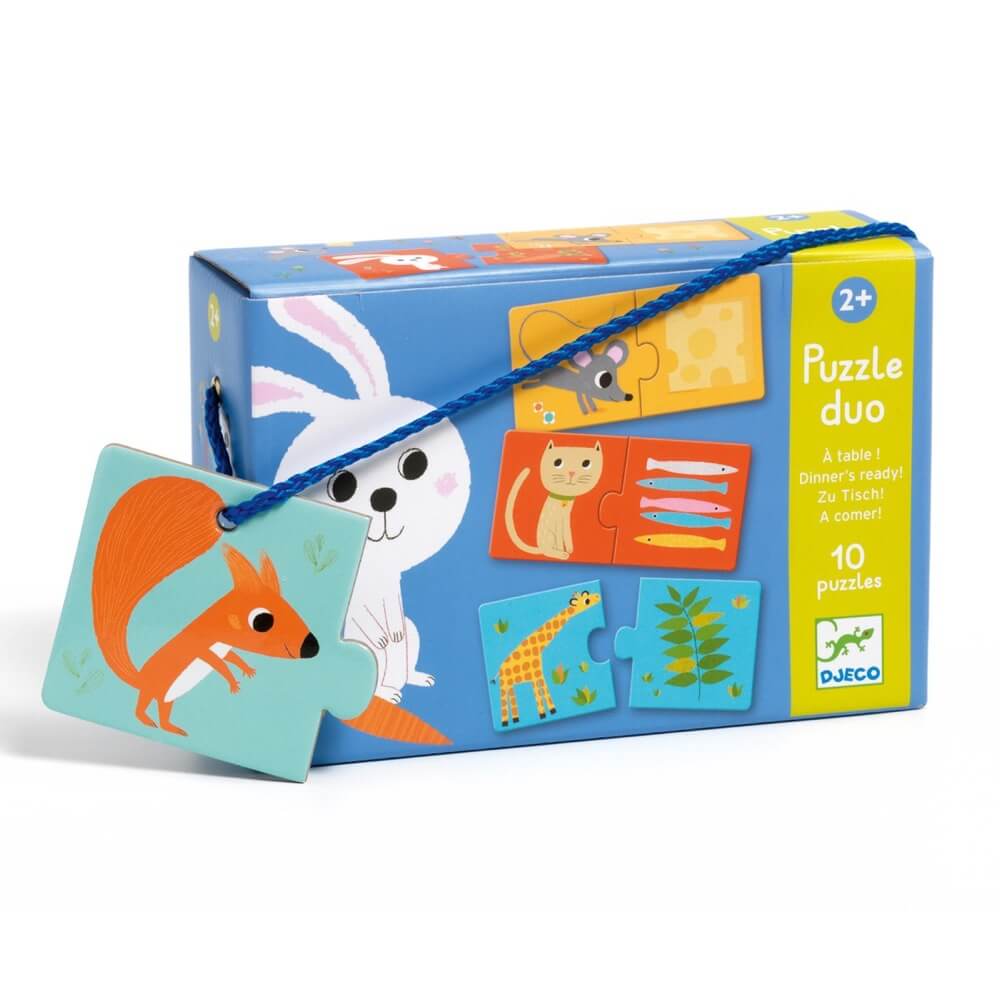Puzzle duo - À table! (10 x 2 pcs) - Casse - têtes - Boutique LeoLudo - Djeco