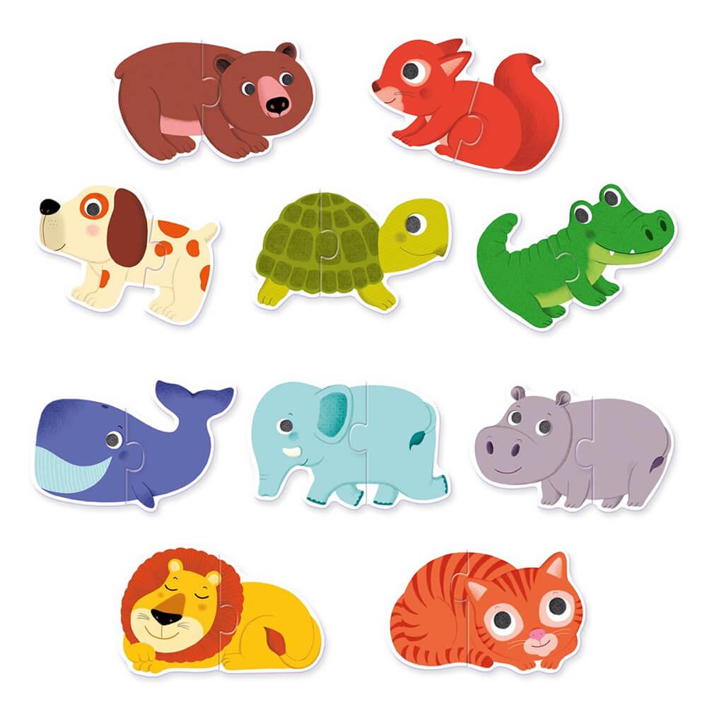 Puzzle duo - Animaux - Casse - têtes - Boutique LeoLudo - Djeco