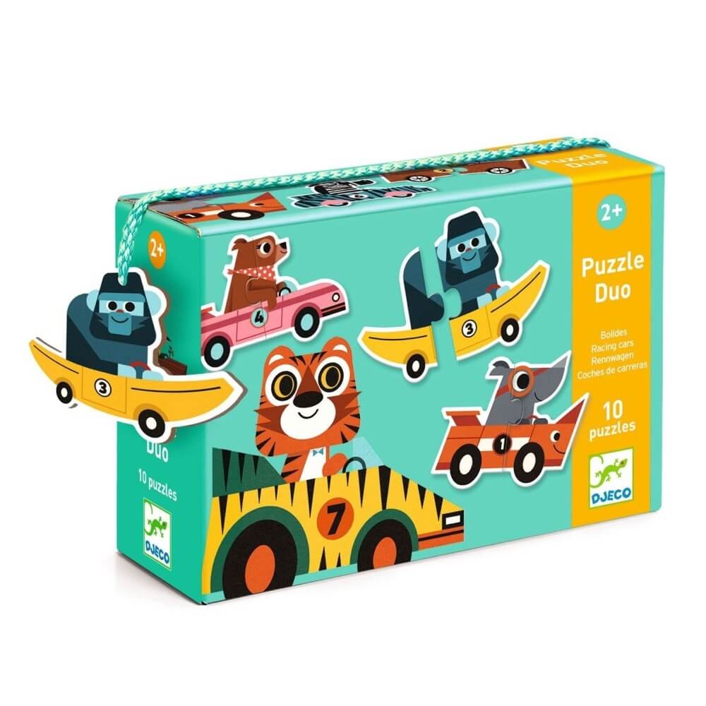 Puzzle duo - Bolides (10 x 2 pcs.) - Casse - têtes - Boutique LeoLudo - Djeco