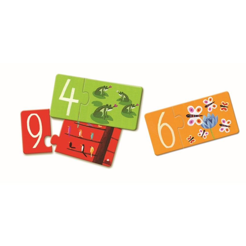 Puzzle duo - Chiffres - Casse - têtes - Boutique LeoLudo - Djeco