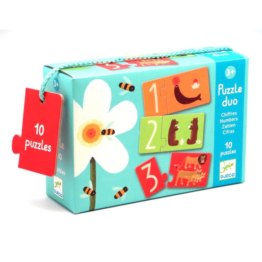 Puzzle duo - Chiffres-Casse-têtes-Djeco-Boutique LeoLudo