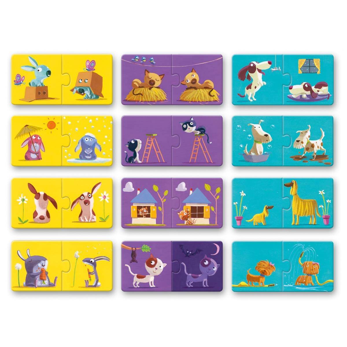 Puzzle duo - Contraires - Casse - têtes - Boutique LeoLudo - Djeco
