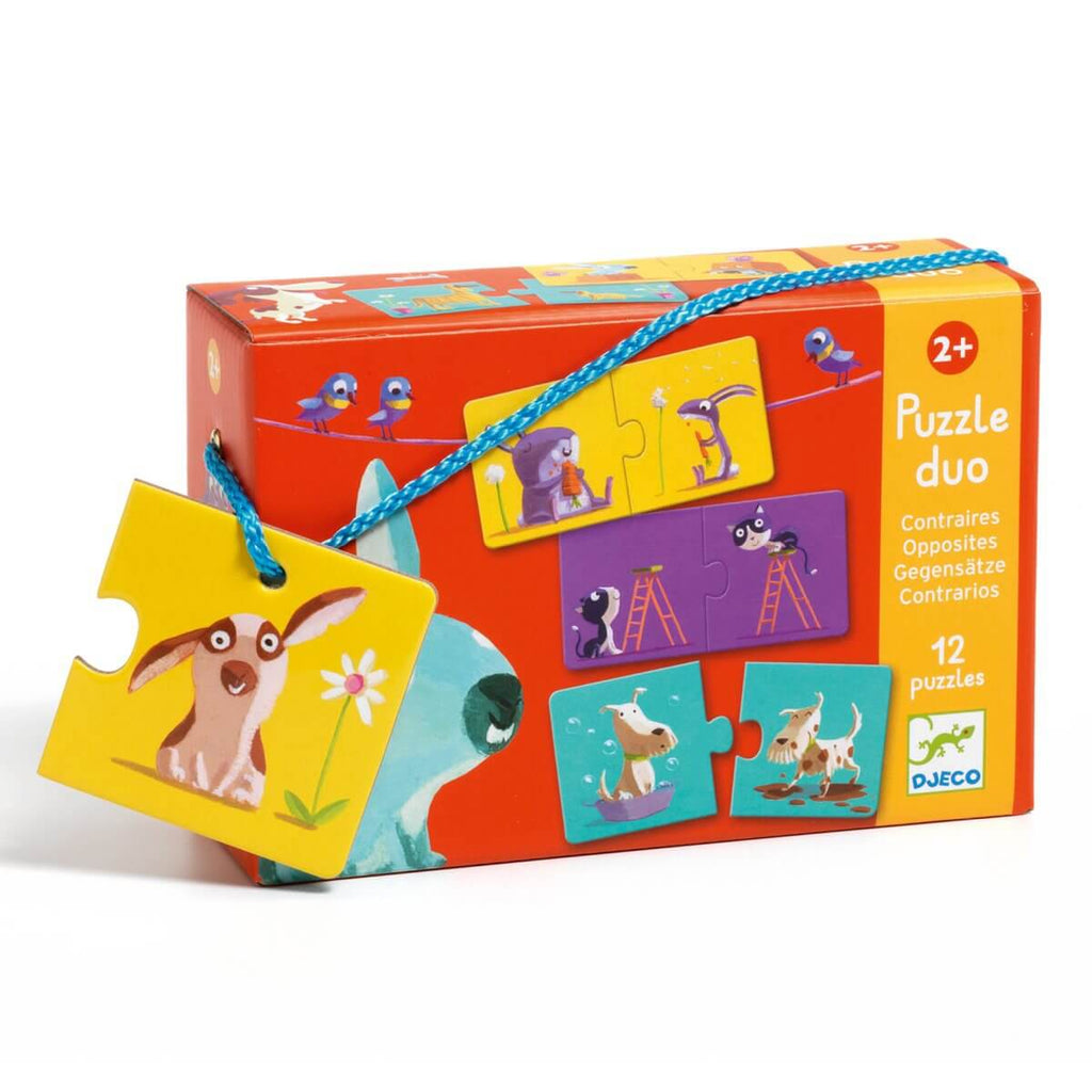 Puzzle duo - Contraires-Djeco-Boutique LeoLudo