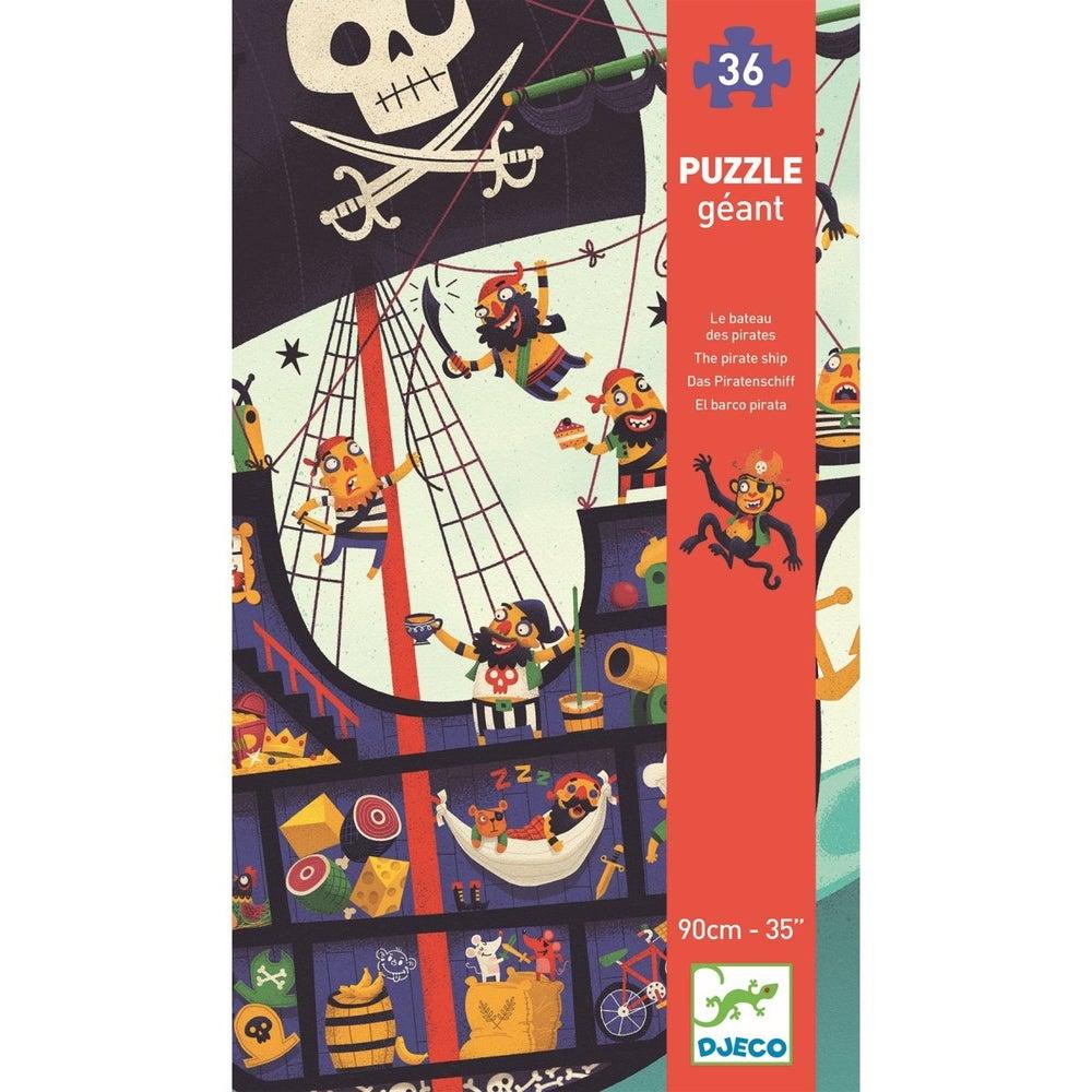 Puzzle géant - Bateau de Pirates (36 pcs)-Djeco-Boutique LeoLudo