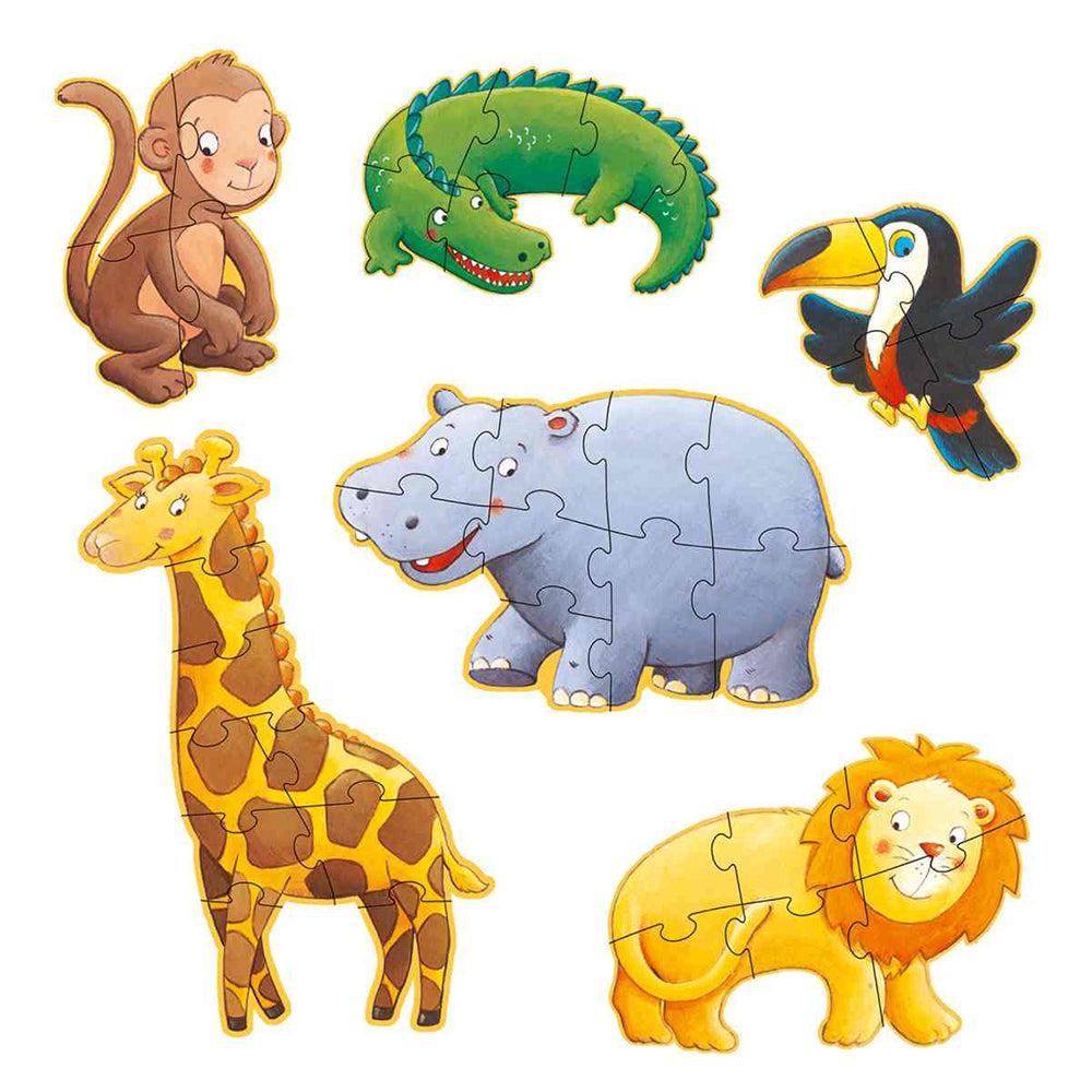 Puzzle géant - Ouistiti et ses amis (4,6,9 pièces) - Casse - têtes - Boutique LeoLudo - Djeco