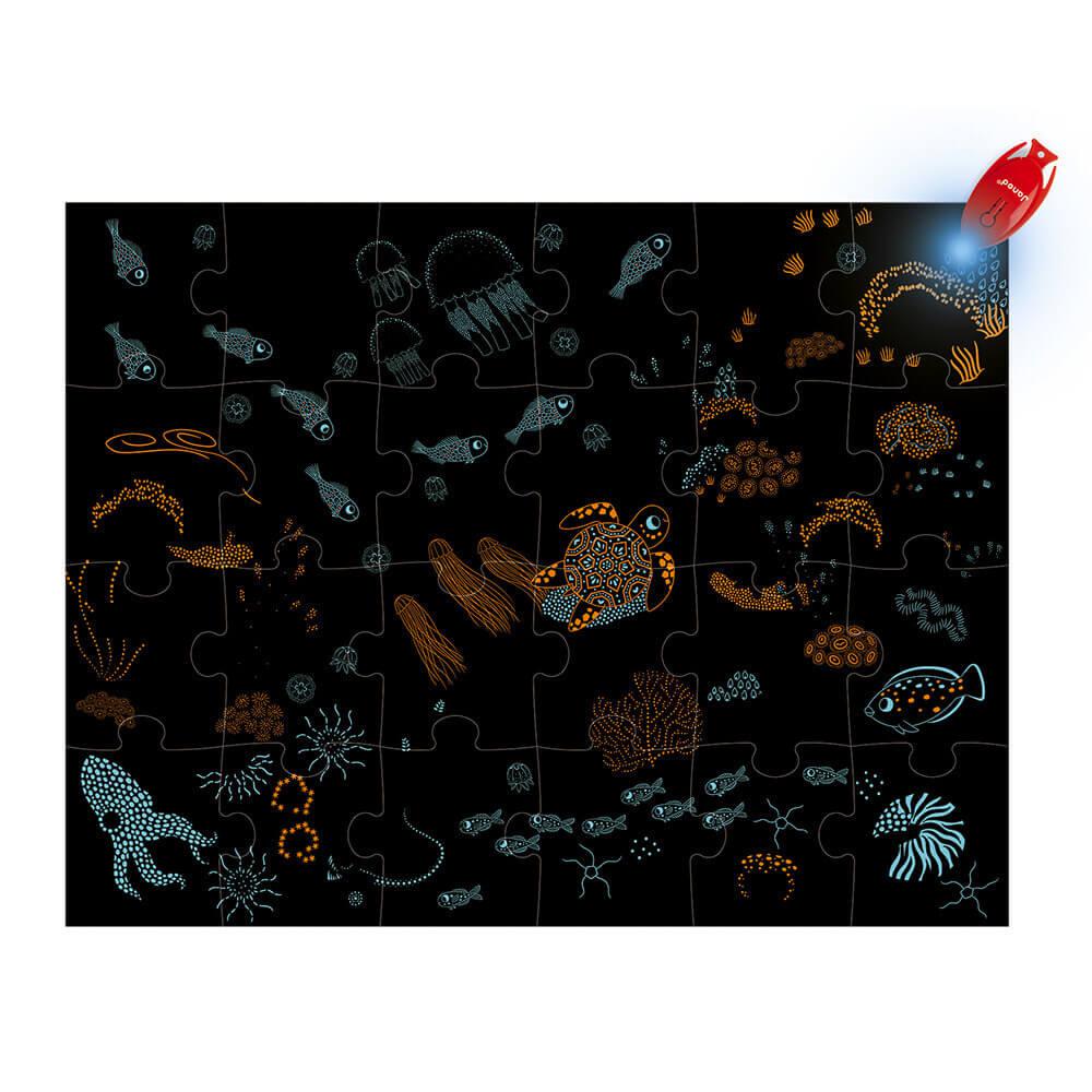 Puzzle magique - L'océan (24 pcs) - Casse - têtes - Boutique LeoLudo - Janod