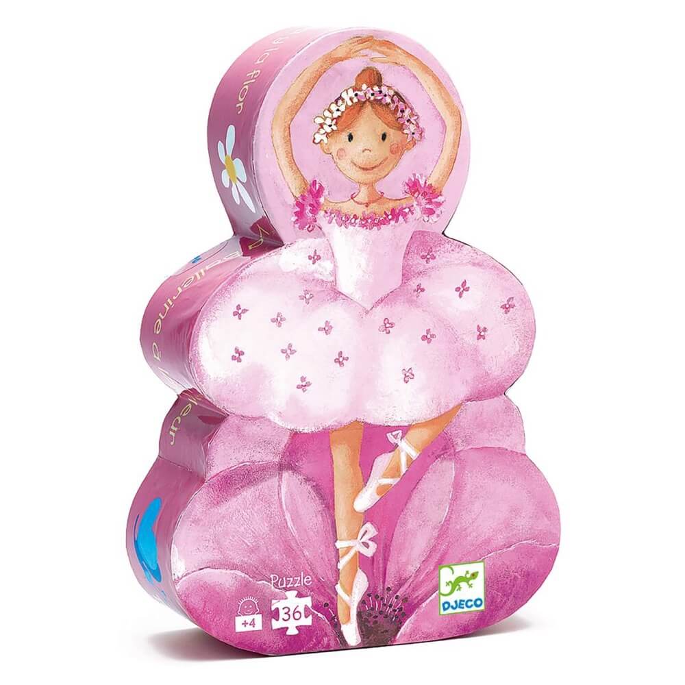 Puzzle silhouette - Ballerine (36 pcs)-Djeco-Boutique LeoLudo