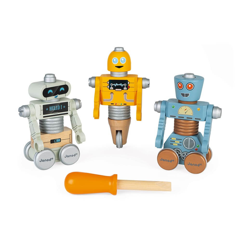 Robots à construire Brico'Kids-Janod-Boutique LeoLudo