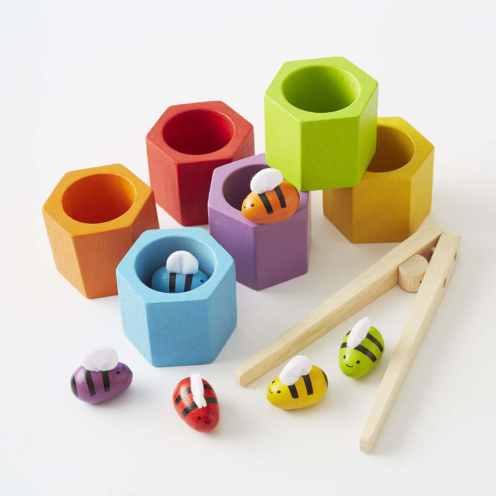 Ruche d'abeilles à trier - Jouets à trier & empiler - Boutique LeoLudo - Plan Toys