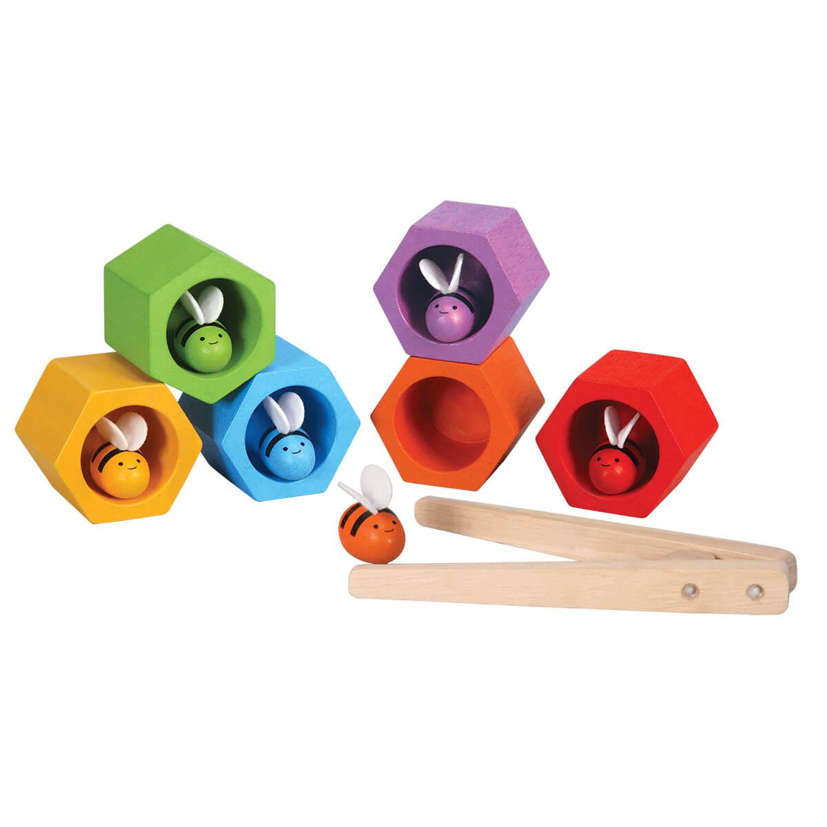 Ruche d'abeilles à trier - Jouets à trier & empiler - Boutique LeoLudo - Plan Toys