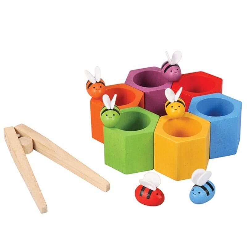 Ruche d'abeilles à trier - Jouets à trier & empiler - Boutique LeoLudo - Plan Toys
