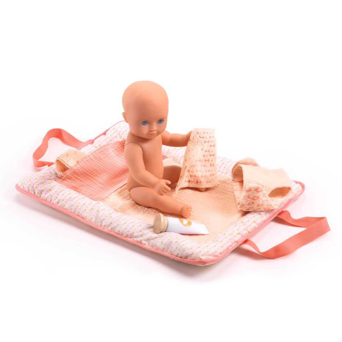 Sac à langer Pink Peak pour poupée Pomea - Accessoires poupée - Boutique LeoLudo - Djeco